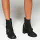 AS98 EDEN B37201 ANKLE BOOTS NERO